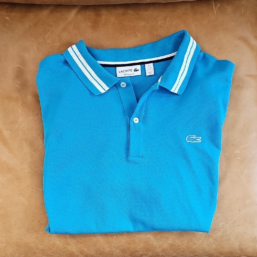 Lacoste Men's Vibrant Blue Polo Shirt